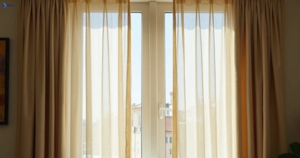 Dusty and dull curtains in kilsyth-vic before steam cleaning